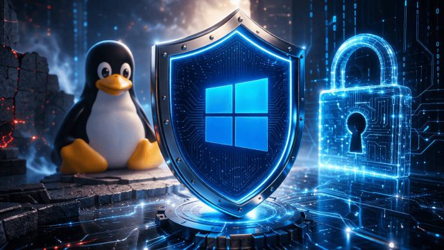 Windows vs linux securite cybersecurite protection systeme