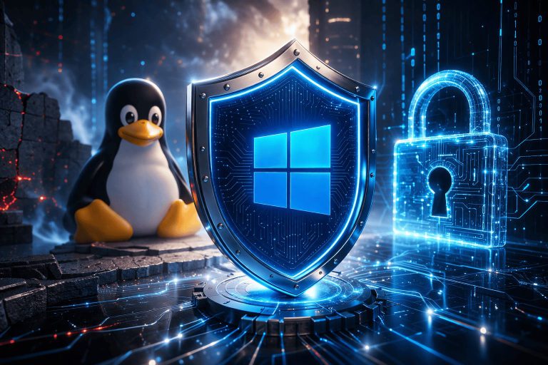 Windows vs linux securite cybersecurite protection systeme